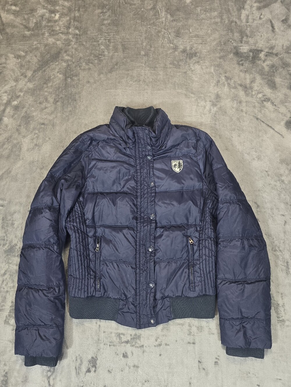 American Eagle Down Puffer Jacket Woman's Size Large Navy